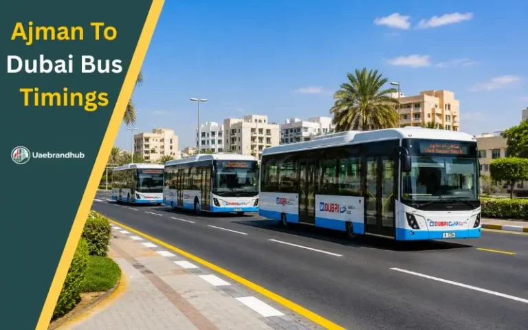 Ajman to Dubai bus timings