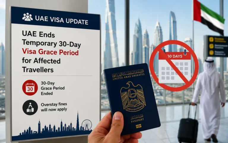 UAE Ends Temporary 30-Day Visa Grace Period for Affected Travellers